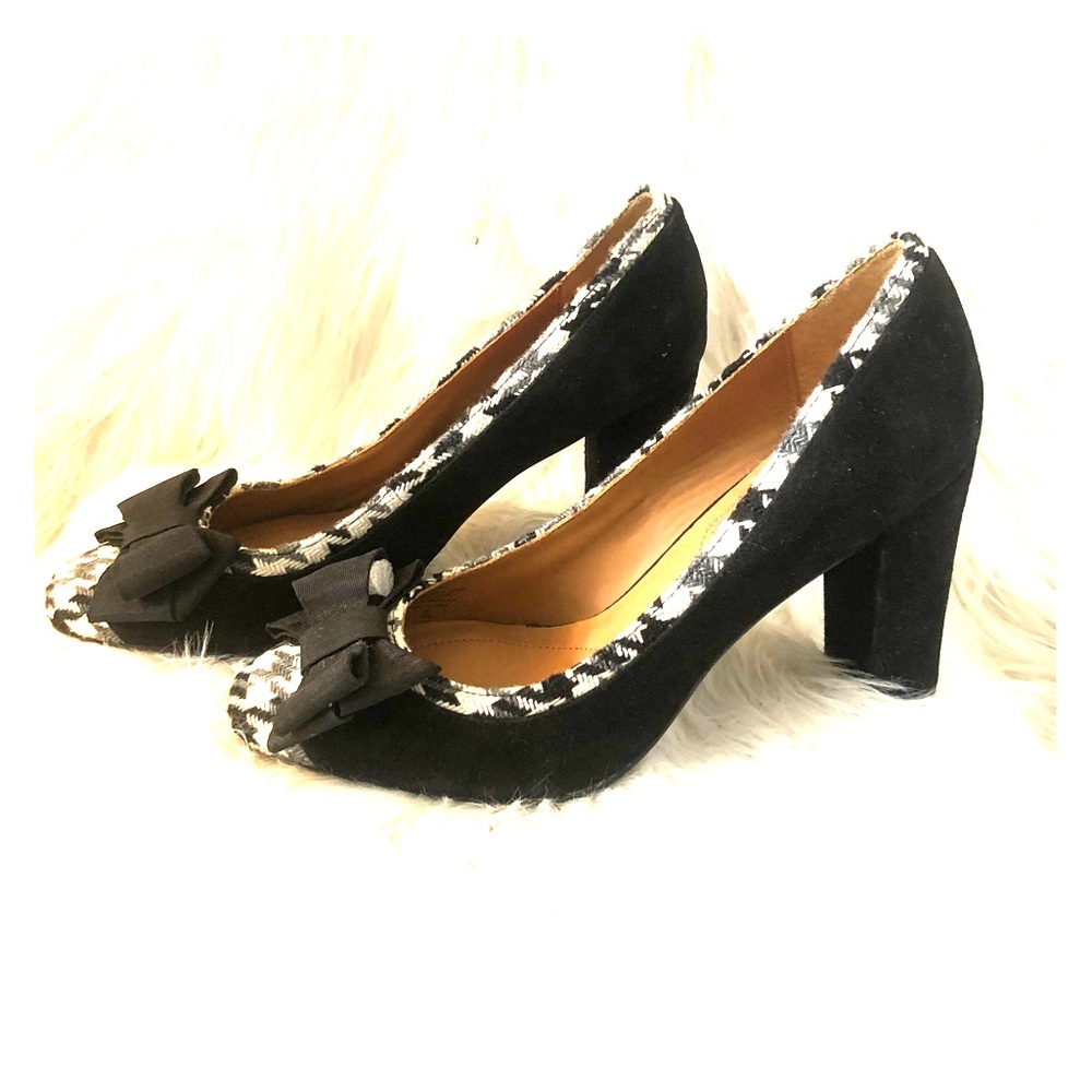 Isaac Mizrahi Black Houndstooth Pumps - Brand New!